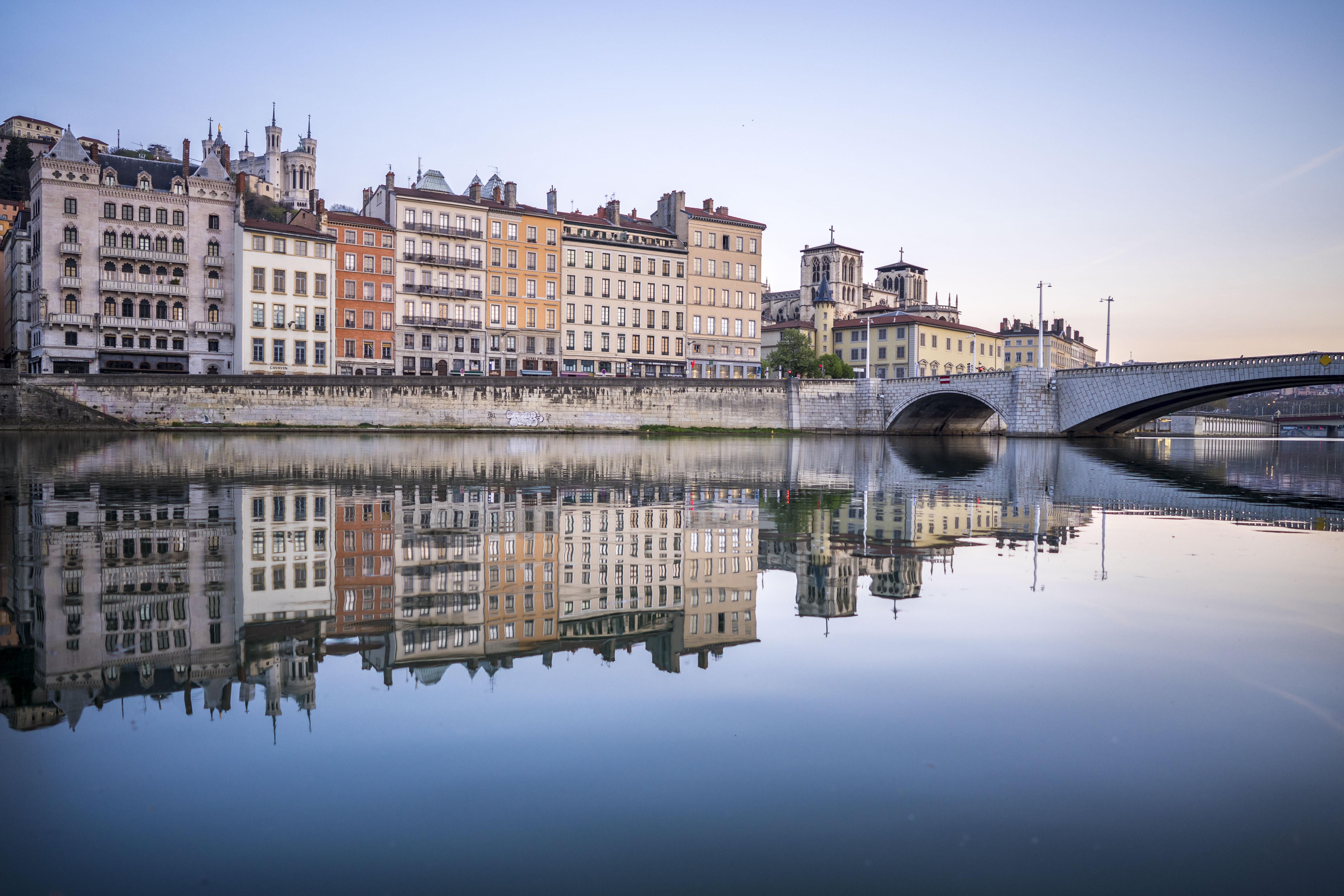 Lyon, France - Saint-Jean, morning reflections